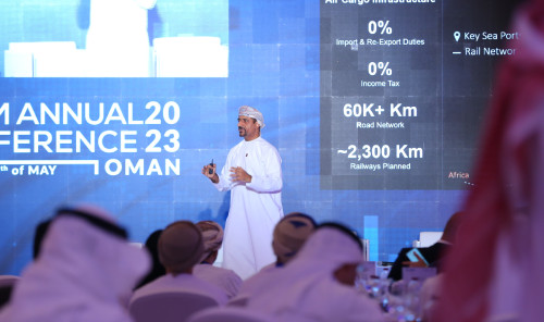 Sohar International's CEO delivers insightful presentation at AFCM conference